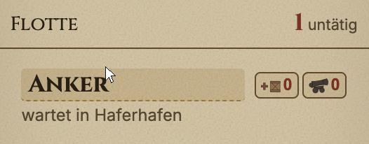 Wartendes Schiff anklicken